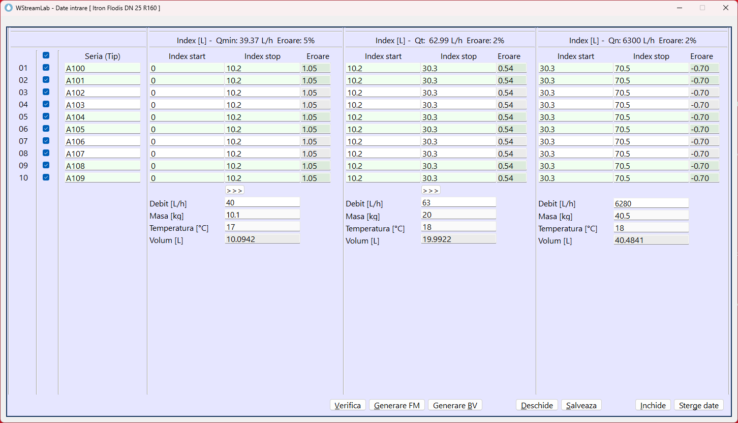 WStreamLab - Date intrare